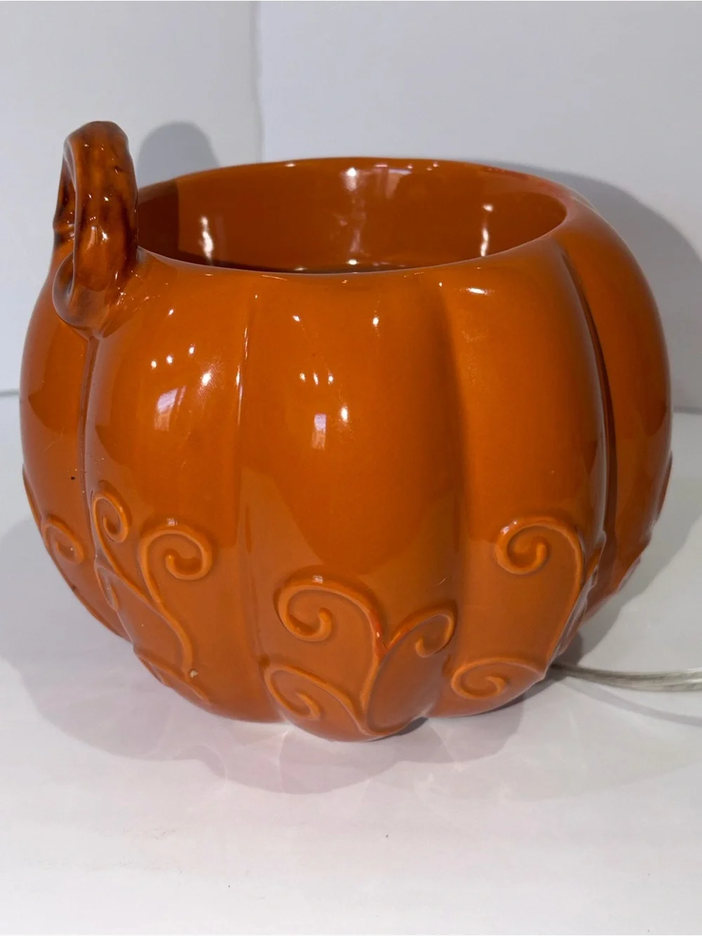 Yankee Candle Scenterpiece Ceramic Pumpkin Electric Wax Warmer EUC